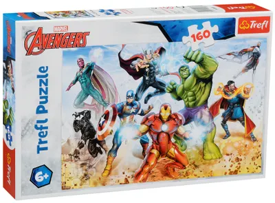 Puzzle Trefl din 160 de piese - Razbunatorii, Sa salvam lumea