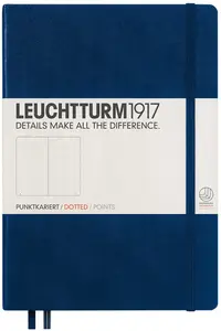 Agenda Leuchtturm1917 Notebook Medium A5 - Albastra, pagini punctate