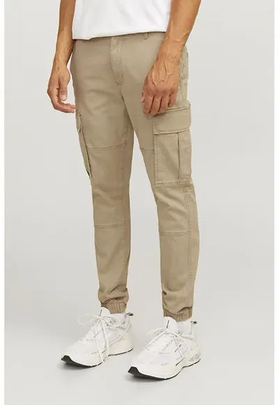 Pantaloni cargo uni - Bej