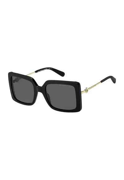 Ochelari de soare patrati cu lentile in degrade - Auriu/Negru