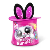 Jucarie de plus interactiva cu accesorii surpriza, Pets Alive Iepurasul Magician, diverse modele