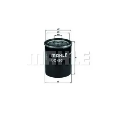 Filtru ulei MAHLE ORIGINAL OC 495
