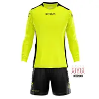 Set Portar Givova Hyguana, Galben Fluo/Negru, L