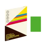Etichete autocolante Grand 150-1064, 1/A4, 210x297mm, permanente, colturi drepte, verde fluorescent, top 25 coli