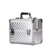 Geanta mare cu organizator | Diamond 3D | SILVER | marimea L