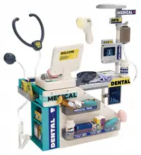 Set de joc Lean Toys - Set de joacă „Medic, stomatolog și farmacist”, 51 de piese, cu lumini și sunete