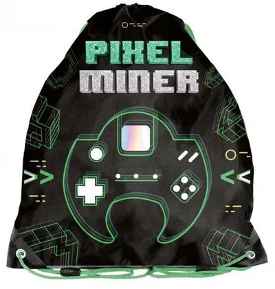 Geantă de sport școlară Paso Pixel Miner