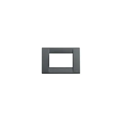 Placa ornament 3 module Vimar(Idea)metal slate grey