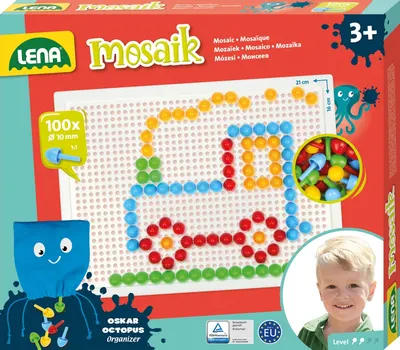 Set pentru mozaic Lena - Opac, 100 piese, Ø10 mm