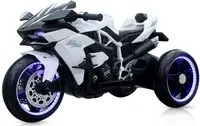 Motocicletă electrică cu trei roti Moni - Ninja, alba