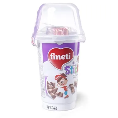Sticks și cremă de cacao si lapte Bicolor Dips Kids Finetti 45g, 9 bucati Engros