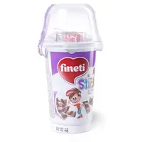 Sticks și cremă de cacao si lapte Bicolor Dips Kids Finetti 45g, 9 bucati Engros