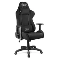 Scaun Gaming Profesional Dr.Shield Air Force, King Size, Cadru Otel, Material Textil - Negru/ Negru