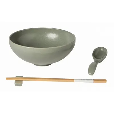 Bol mic verde pentru ramen din gresie 970 ml Pacifica – Casafina