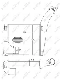 intercooler potrivit MERCEDES O 405 OM427.905-OM447.999 12.84-