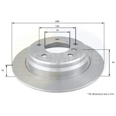 Disc frana COMLINE ADC1724