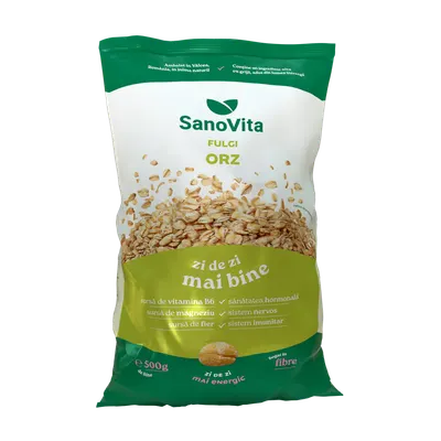 Fulgi de orz, 500g, SanoVita