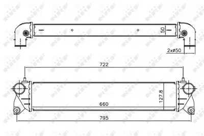 Intercooler potrivit FIAT SEDICI; SUZUKI SX4 1.9D 06.06