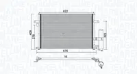 Radiator AC condensator cu uscator potrivit CHEVROLET LACETTI, NUBIRA; DAEWOO LACETTI, NUBIRA 1.4-2.0D 07.03