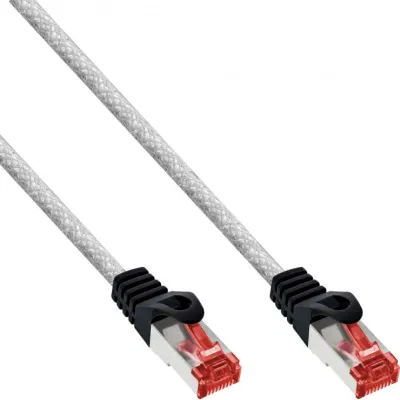 Cablu de retea RJ45 S/FTP PiMF Cat.6 0.5m Transparent, InLine IL76450T