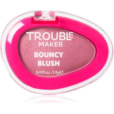 Trouble Maker Bouncy Blush fard de obraz sub forma de pudra culoare Baseline Rose 2.8 g