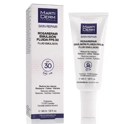 Crema fluida antiroseata Rosarepair SPF30 Skin Repair, Martiderm | 40 ml