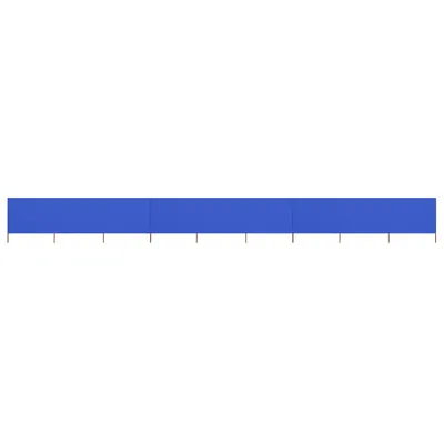 Gossi paravan anti-vant cu 9 panouri, azur, 1200 x 120 cm, textil