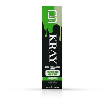 Vopsea semi - permanenta - L3VEL3 - Verde Electric - 100 ml