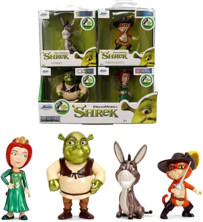 Figurină metalică Jada Toys - Shrek, 7 cm, sortiment