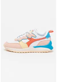 Pantofi sport cu model colorblock Jolly - Alb/Albastru aquamarin/Roz somon