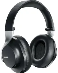 Căști wireless cu microfon Shure - AONIC 40, ANC, negre/gri