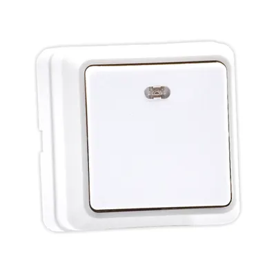 Intrerupator simplu cu LED Eco Premium aparent
