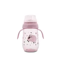 Biberon cu gat larg si manere Lorelli My Friend Mellow Rose 260 ml