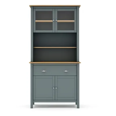 Dulap verde prăfuit din lemn de pin 90x180,5x40 cm Misti – Marckeric