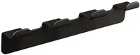 Cuier cu patru cârlige Inter Ceramic - Elinor, negru