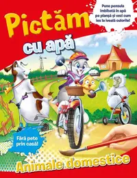 Pictăm cu apă: animale domestice - Paperback brosat