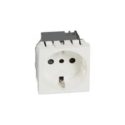 priza Mosaic - italian - 2P+E 16 A -screw terminals - 1 module - alb