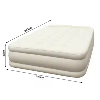 Saltea Gonflabilă de Aer 203x157x47 cm &ndash; Confort Portabil și Ușor de Utilizat