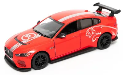 Mașinuță metalică Kinsmart - Jaguar XE SV Project 8 2018, 1:36, roșu
