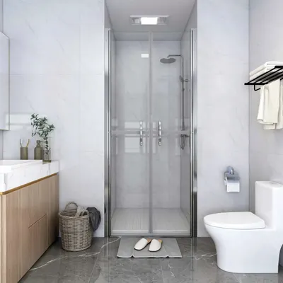 vidaXL Ușă cabină de duș, transparent, 76 x 190 cm, ESG