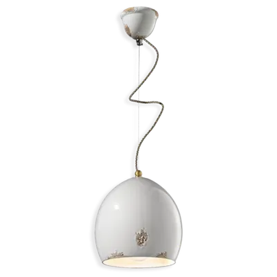 Lustra, lampa suspendata RETRO VAGUE FINISH VIB - VINTAGE BIANCO C1414