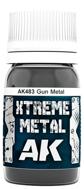 Metalizator AK Interactive - Xtreme Metal Gun Metal (AK483) (30 ml)
