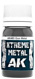 Metalizator AK Interactive - Xtreme Metal Gun Metal (AK483) (30 ml)