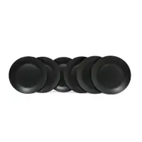 Farfurii din ceramică negru mat 6 buc. ø 25 cm – Hermia