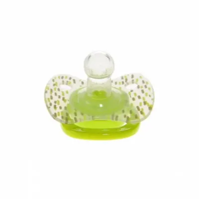 Suzeta silicon rotunda Minut Baby 0-6 + verde