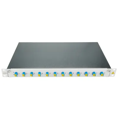 Patchpanel FO 19, 1UV, culisant, pentru 8 fibre, LC, SM
