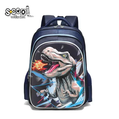 Ghiozdan neechipat 3D T-Rex, 41x31x24 cm, S-COOL