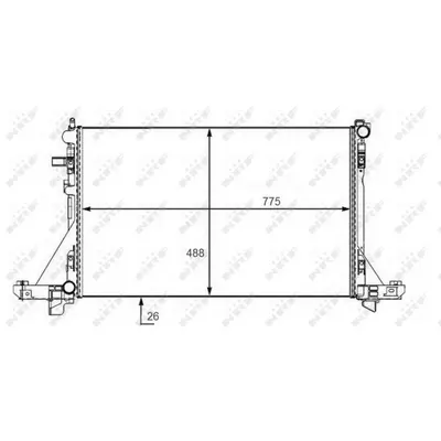 Radiator, racire motor NRF 58481