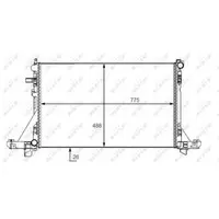 Radiator, racire motor NRF 58481