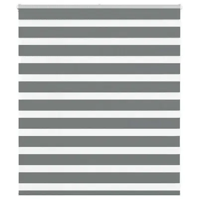 Gossi jaluzea tip zebra gri inchis latime tesatura 115,9 cm poliester